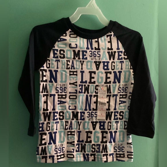 Garanimals Other - Garanimals 365 Kids Boys Raglan Long Sleeve T-Shirt Size 4 NWT